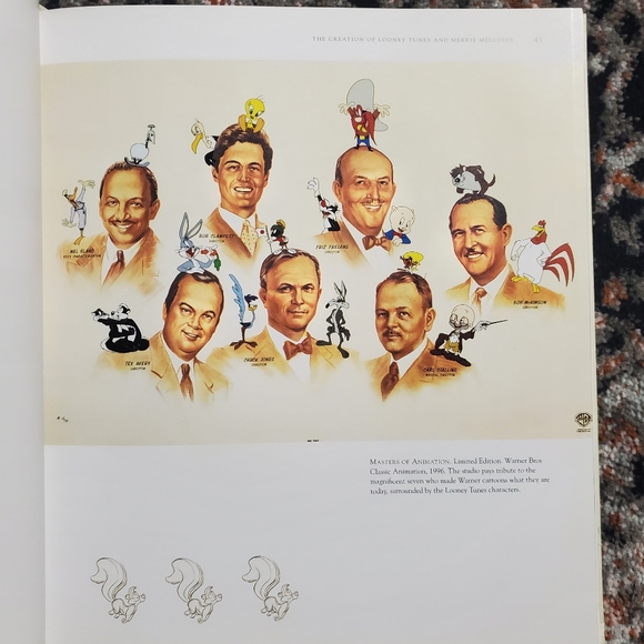 1997 "Warner Bros. Animation Art Book, &  Limited Edition Hardcover Book - Picture 7 of 13